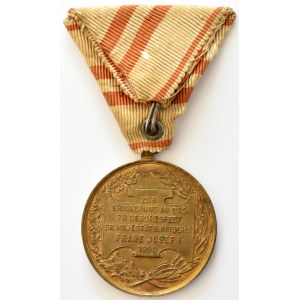Franciszek Józef I, medal ustanowiony z okazji 70 rocznicy urodzin cesarza w 1900