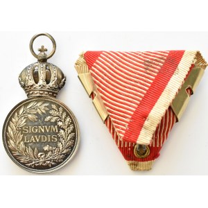Franciszek Józef I, Medal Zasługi Wojskowej z mieczami (Militärverdienstmedaille) Signum Laudis, srebro