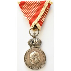 Franciszek Józef I, Medal Zasługi Wojskowej (Militärverdienstmedaille) Signum Laudis, srebro