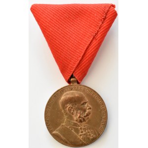 Franciszek Józef I, Medal Jubileuszowy (Jubiläums-Erinnerungsmedaille) Signum Memoriae 1848-1898, brąz
