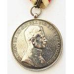 Karol I, Medal Waleczności (Tapferkeitsmedaille) z mieczami I klasy, z oryginalną wstążką