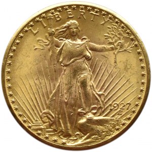 USA, Saint Gaudens, 20 dolarów 1927, Filadelfia, UNC