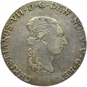 Niemcy/Dania/Schleswig-Holstein, Christian VII Oldenburg, talar 1789 M, Altona