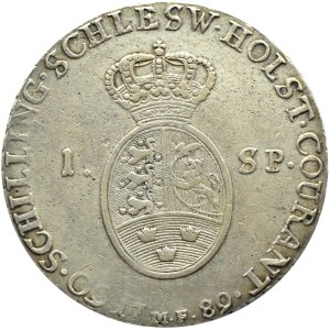 Niemcy/Dania/Schleswig-Holstein, Christian VII Oldenburg, talar 1789 M, Altona