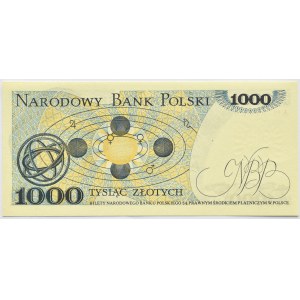 Polska, PRL, M. Kopernik, 1000 złotych 1975, Warszawa, seria AM, UNC