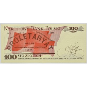 Polska, PRL, L. Waryński, 100 złotych 1982, seria LF, Warszawa, UNC