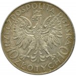 Polska, II RP, Romuald Traugutt, 10 złotych 1933, Warszawa, bardzo ładny