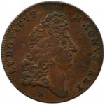 Jan II Kazimierz, żeton z podobizną Ludwika XIV, a napisem polskiego króla