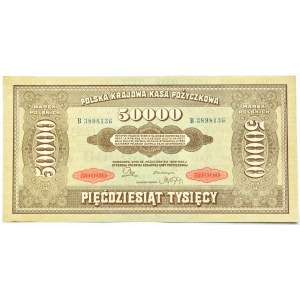 Polska, II RP, 50 000 marek 1922, seria B, UNC-