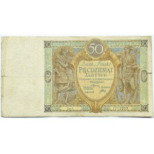 Polska, II RP, 50 złotych 1925, seria I, Warszawa, rzadkie