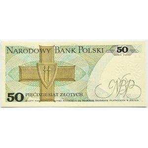 Polska, PRL, gen. K. Świerczewski, 50 złotych 1975, seria BK, Warszawa, UNC