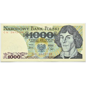 Polska, PRL, M. Kopernik, 1000 złotych 1979, seria CN, Warszawa