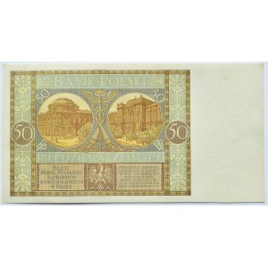Polska, II RP, 50 złotych 1929, seria EL, Warszawa, UNC-