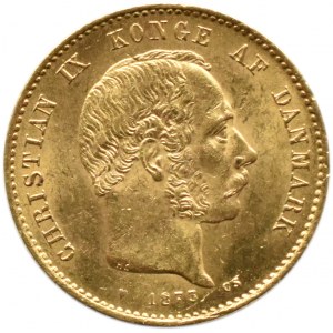 Dania, Christian IX, 20 koron 1873 CS, Kopenhaga