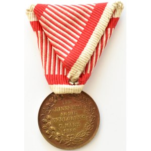 Franciszek Józef I, medal zaręczyny arcyks. Rudolfa i Stefanie