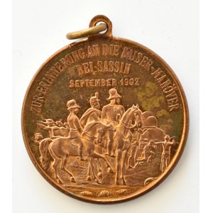 Franciszek Józef I i Wilhelm II, medal upamiętniający manewry cesarskie z 1902 roku