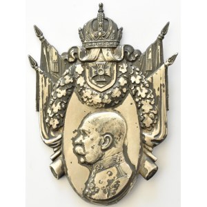 Franciszek Józef I, plakieta-emblemat z wizerunkiem cesarza
