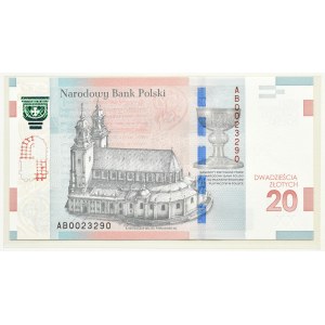 Polska, 1050-lat Chrztu Polski, 20 złotych 2015, Warszawa, UNC