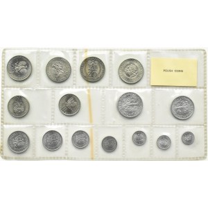 Polska, PRL, polskie monety, 1 grosz-20 złotych 1949-1975 RYBAK NA TRAWCE, Warszawa, UNC