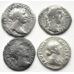 Cesarstwo Rzymskie, II w. n e, lot 4 denarów (2)