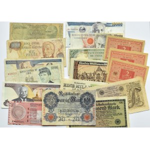 Świat, Europa lot banknotów, 16 sztuk