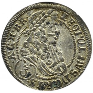 Śląsk, Leopold I, 3 krajcary 1705 FN, Opole