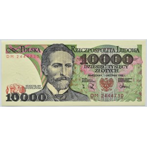 Polska, PRL, St. Wyspiański, 10000 złotych 1988, seria DM, Warszawa, UNC