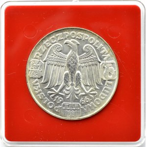 Polska, PRL, 100 złotych 1966, Mieszko i Dąbrówka - głowy, próba, UNC