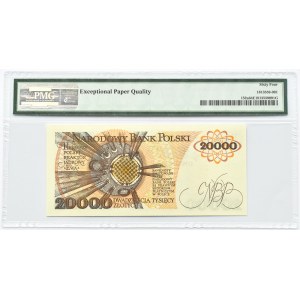 Polska, PRL, M. Skłodowska, 20000 złotych 1989, seria AM, Warszawa, PMG 64 EPQ