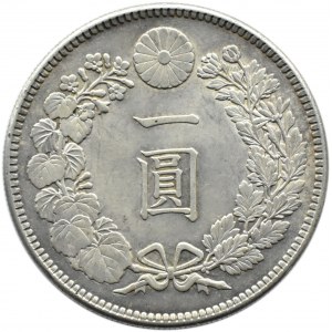 Japonia, Mutsuhito (Meiji) (1868 - 1912), 1 yen rok 37 (1904), Osaka, UNC