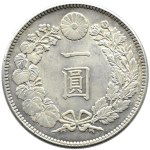 Japonia, Mutsuhito (Meiji) (1868 - 1912), 1 yen rok 37 (1904), Osaka, UNC