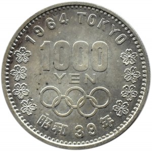 Japonia, 1000 yenów 1964, Tokio 1964, UNC