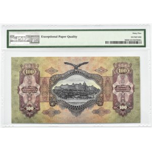 Węgry, 100 pengo 1930, Budapeszt, seria E 283, PMG 65 EPQ