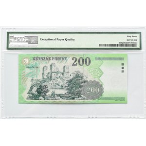 Węgry, 200 forintów 2007, Budapeszt, seria FB, PMG 67 EPQ