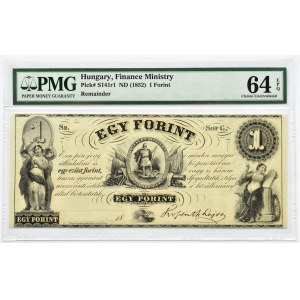 Węgry, 1 forint 1852, Budapeszt, PMG 64 EPQ