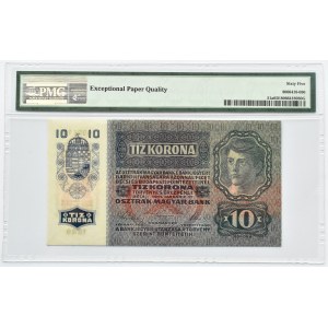 Austria, 10 koron 1915, seria 1249, Wiedeń, PMG 65 EPQ