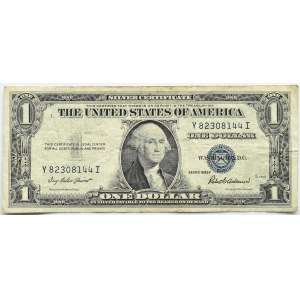 USA, 1 dolar 1935 F, seria Y - niebieska pieczęć
