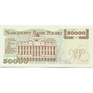 Polska, III RP, St. Staszic, 50000 złotych 1993, seria P, Warszawa, UNC