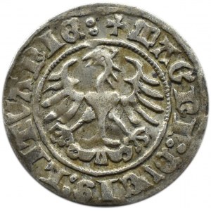 Zygmunt I Stary, półgrosz 1512 skrócona data (1Z), Wilno