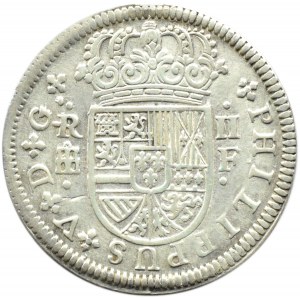 Hiszpania, Filip V, 2 reale 1721 F, Segowia