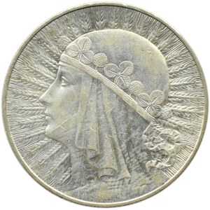 Polska, II RP, Głowa Kobiety, 10 złotych 1932, ze znakiem mennicy, Warszawa