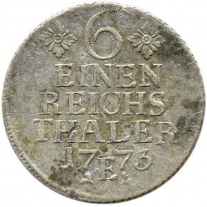 Niemcy, Prusy, Fryderyk, 1/6 talara 1773 E, Królewiec