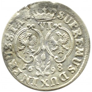 Niemcy, Prusy, Fryderyk II Wielki, szóstak 1698 SD, Królewiec