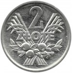 Polska, PRL, Jagody, 2 złote 1974, Warszawa, UNC