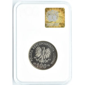 Polska, PRL, 100 złotych 1987, Kazimierz Wielki, Warszawa, PCG MS69