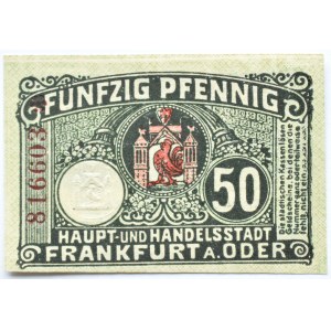 Słubice/Frankfurt (Oder), notgeld 50 Pfennig 1919, UNC