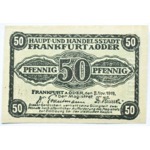Słubice/Frankfurt (Oder), notgeld 50 Pfennig 1919, UNC
