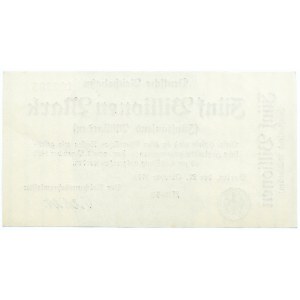 Niemcy, Reichsbahn, Berlin, 5 bilionów marek 1923, UNC