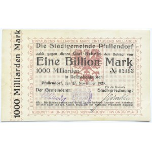 Niemcy, Pfullendorf, bilion marek 1923, UNC