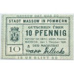 Massow/Maszewo (Pomorze), notgeld 10 pfennig 1920, UNC